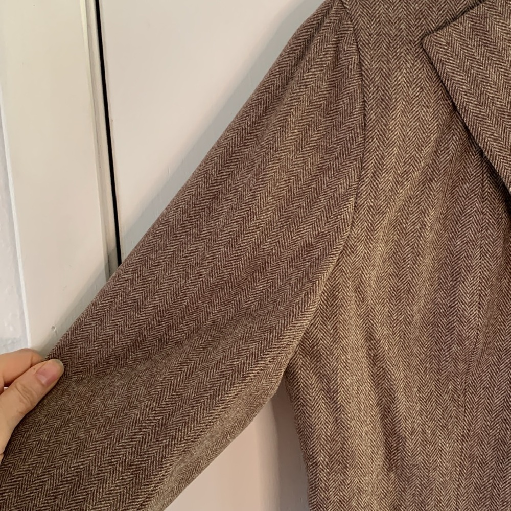 Pendleton Vintage Virgin Wool Herringbone Blazer … - image 6